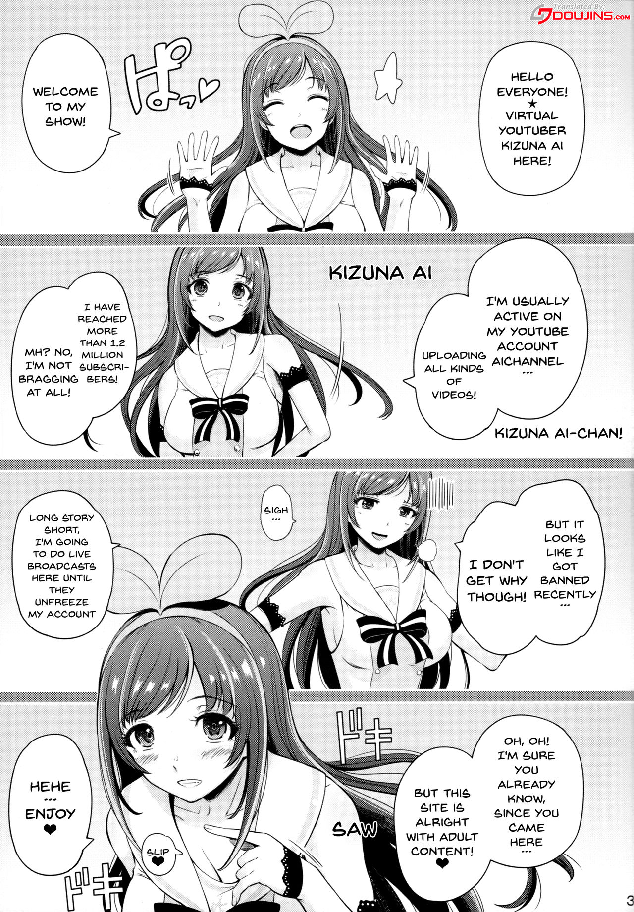 C93) [Hissatsuwaza (Hissatsukun)] U.RA.Channel (Kizuna Ai) - (C93)  [Hissatsuwaza (Hissatsukun)] U.RA.Channel (Kizuna Ai) [English]  {doujins.com} - Read Manhwa, Manhwa Хентай, Manhwa 18, Хентай Манга,  Хентай-комиксы, Хентай, Порно-комиксы